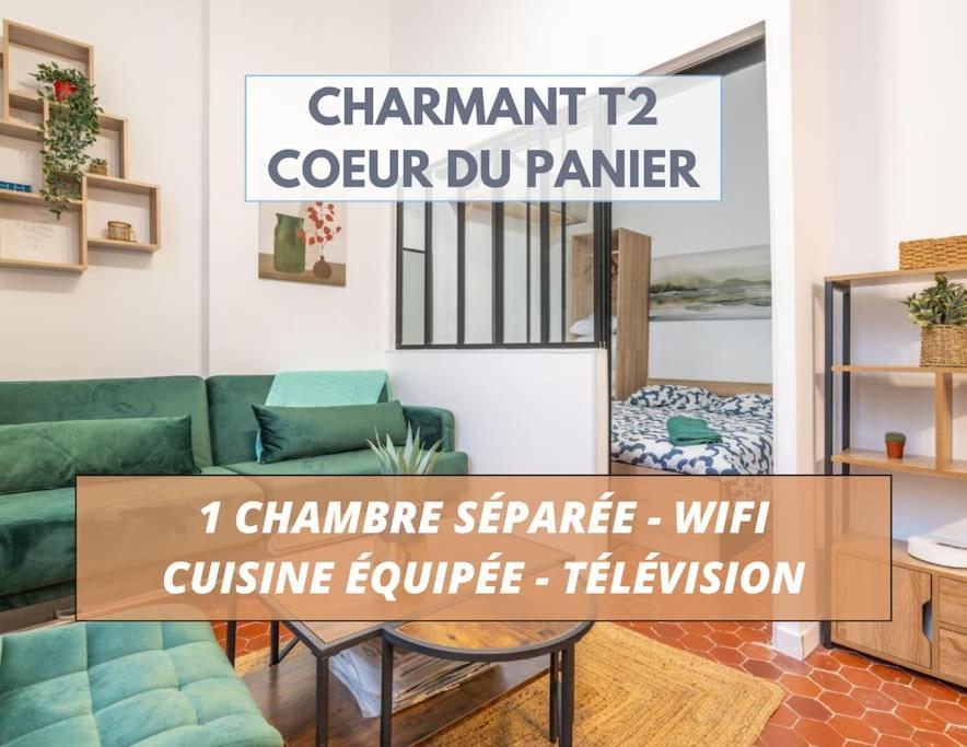 Charmant T2 Au Coeur Du Panier 마르세유 외부 사진